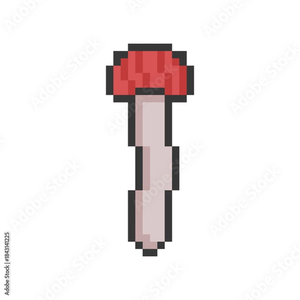 Obraz mushroom plant retro pixel art