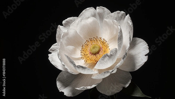 Obraz Close up macro white Flower background