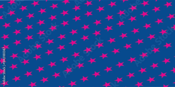 Fototapeta Happy Hanukkah set seamless patterns with creative symbols. Modern festive design for wallpaper, wrapping paper, fabric, banner. Blue colors. Vector illustration