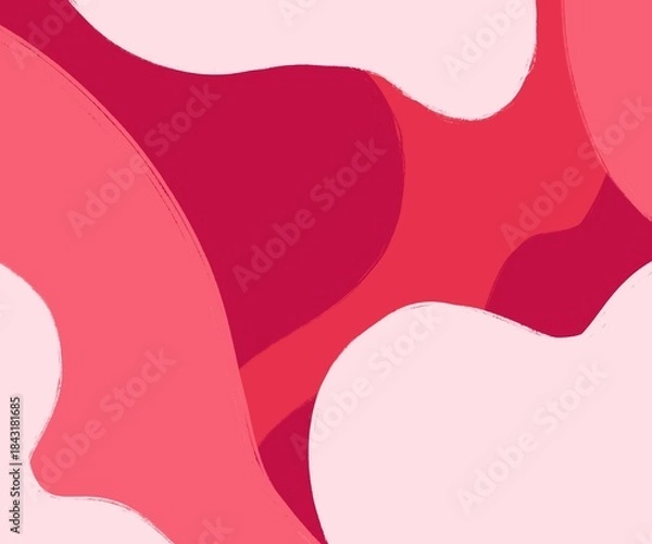Fototapeta Abstract Shape Background with Pink Red Gradient