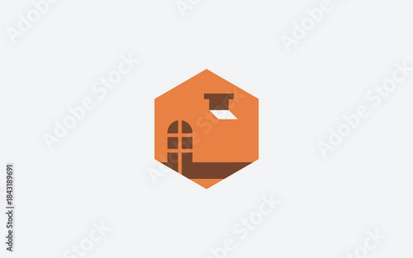 Obraz simple home logo design template elements