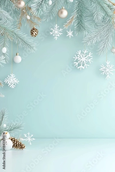 Obraz Christmas themed illustration