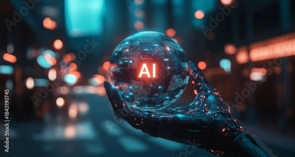 Obraz Artificial intelligence, science and technology