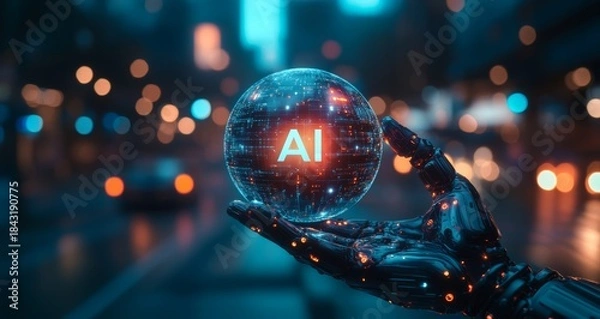 Obraz Artificial intelligence, science and technology