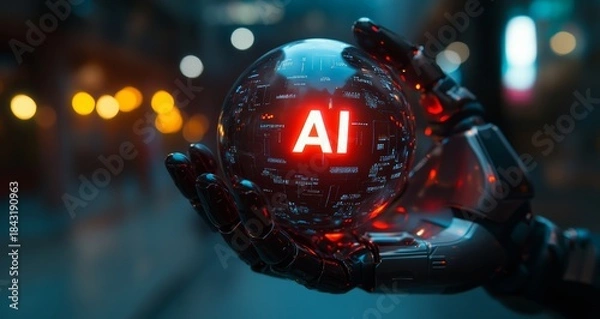 Obraz Artificial intelligence, science and technology