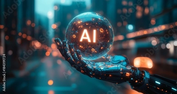 Obraz Artificial intelligence, science and technology