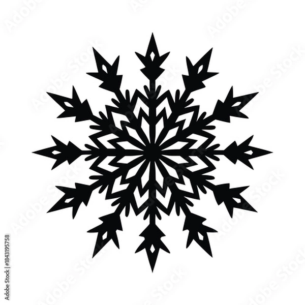 Fototapeta Snowflake Pattern Background Design