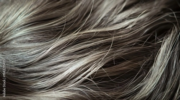 Obraz Gray and white hair texture.