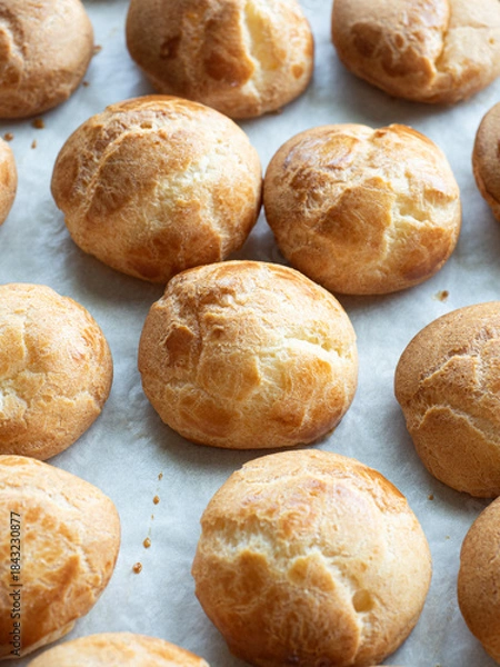 Obraz plain small choux cream puffs