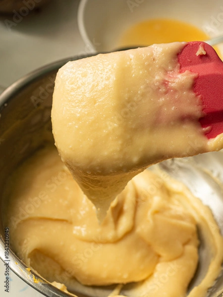 Obraz choux pastry mixture
