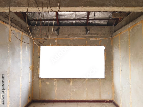 Obraz Interior office under construction and unfinished.