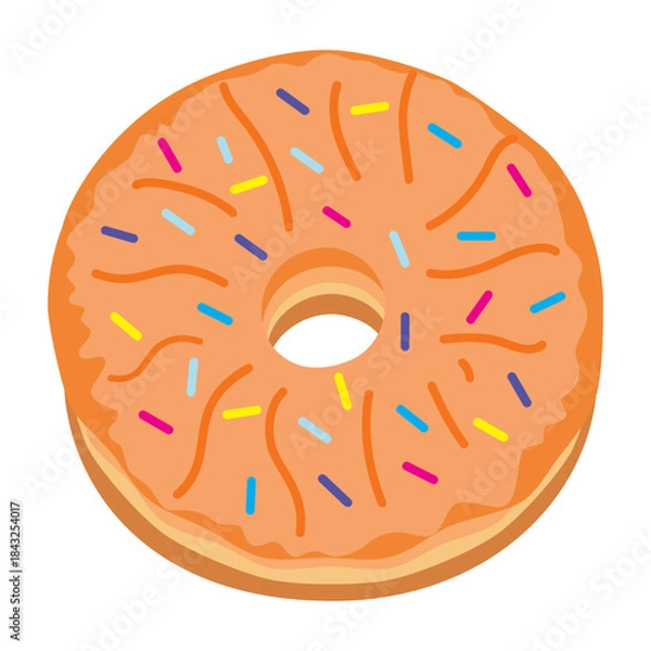 Obraz Vector graphic icon for Cruller