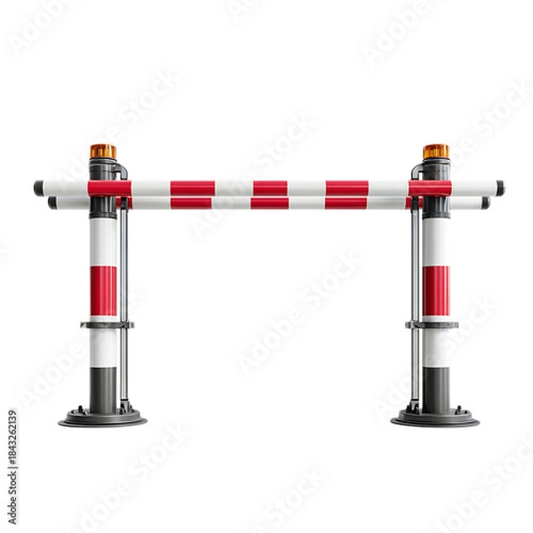 Obraz Level Crossing Barrier 