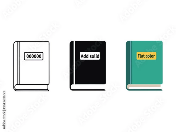 Obraz Three different style book illustrations