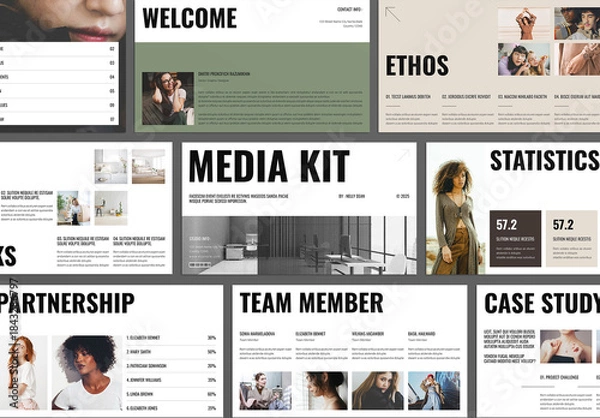 Obraz Media Kit Presentation Template