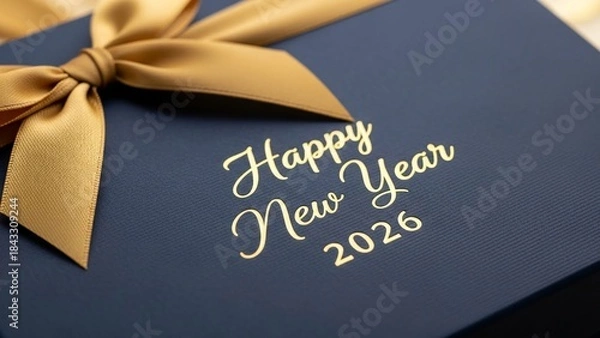 Obraz Silver 2026 Balloon Numbers on Gray Background | Modern New Year Celebration Design