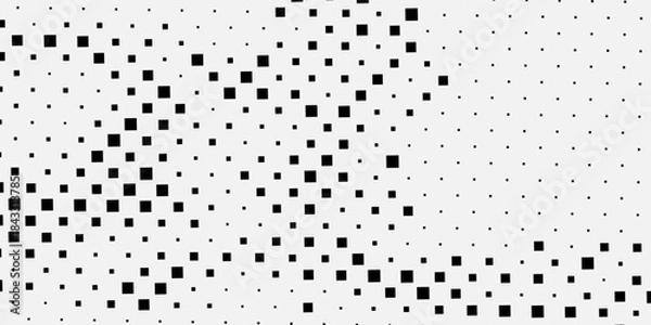 Obraz Abstract Vector Halftone Checkered Pattern Geometric Technology Background. Checkered Halftone Texture. Minimal Stylish Dynamic Technology Wallpaper