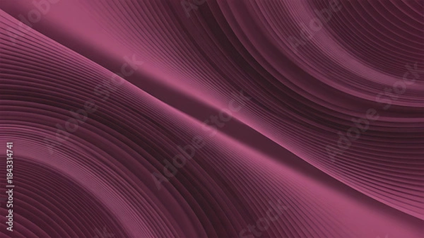 Fototapeta Abstract Pink and Maroon Fluid Gradient Wave