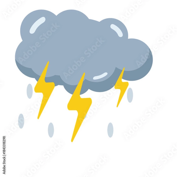 Obraz thunderstorm clouds