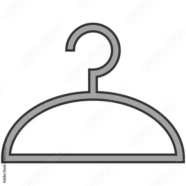 Obraz gray clothes hanger icon
