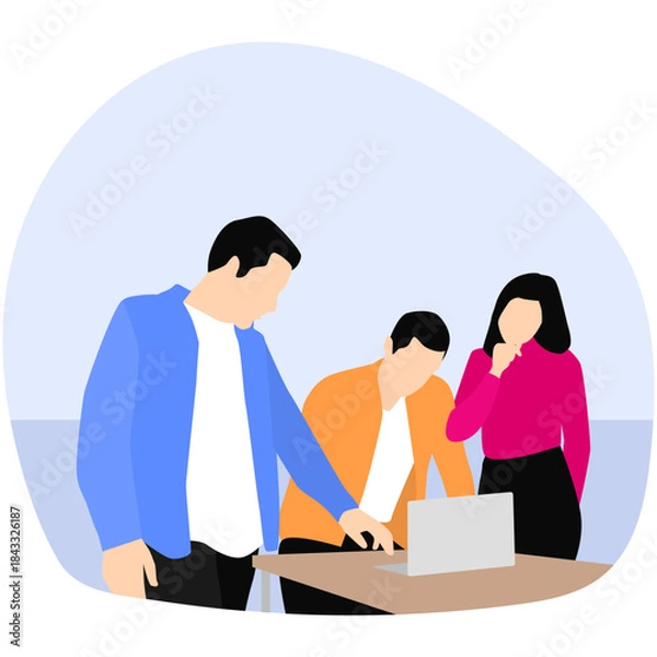 Obraz Team Collaboration Illustration