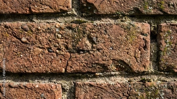 Obraz Close-up of Rustic Brick Wall Texture.