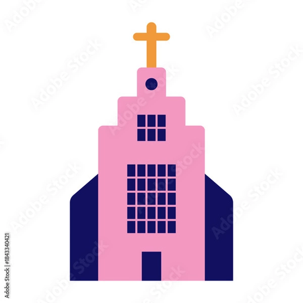 Obraz Vector multi color icons for Church