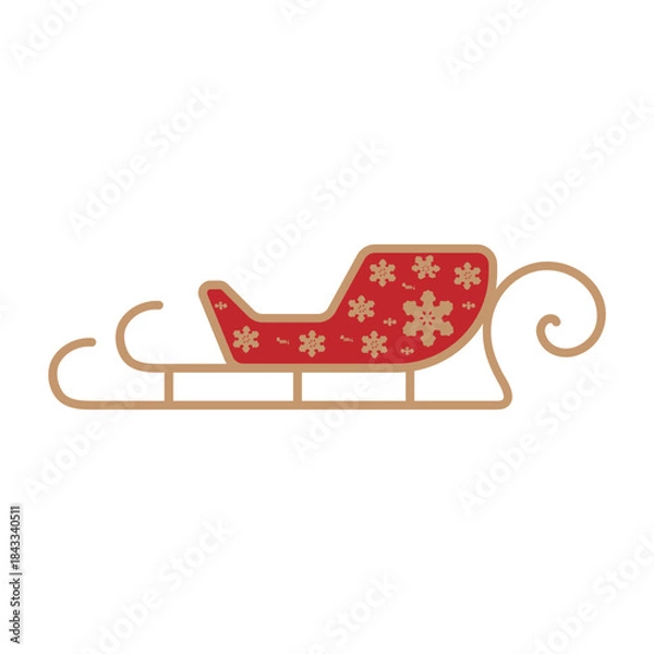 Obraz Vector multi color icons for Snow sleigh