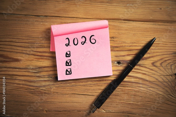 Obraz 2026 text on page