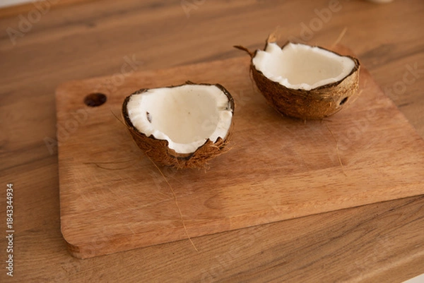 Obraz coconut on the board