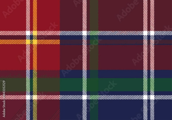 Obraz colorful plaid fabric texture