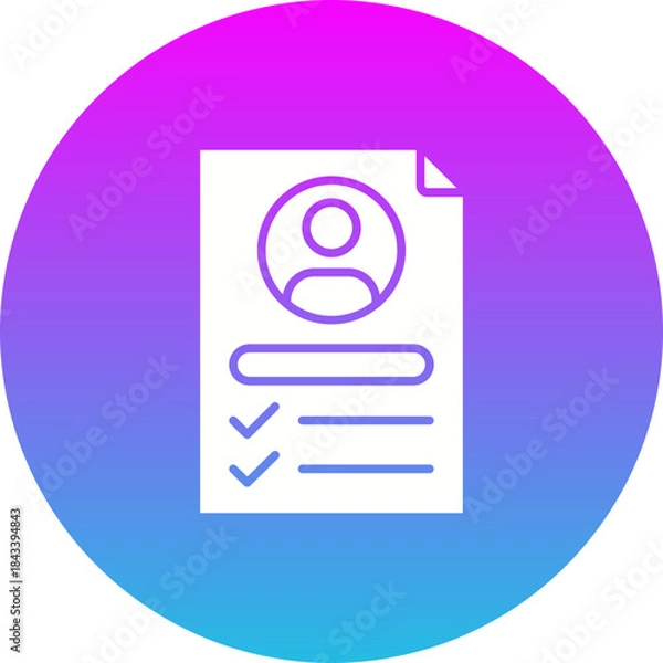 Obraz Curriculum Vitae Icon