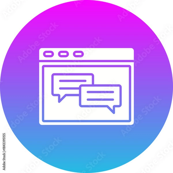 Obraz Online Chat Icon