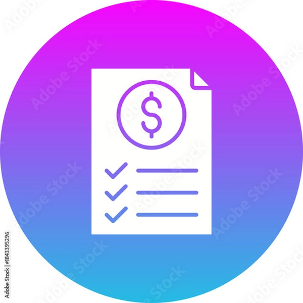 Obraz Price List Icon