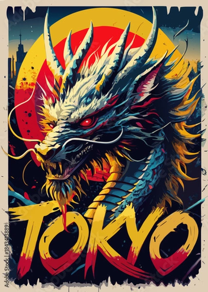 Obraz drago giapponese 04