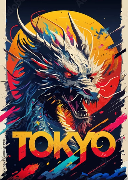 Obraz drago giapponese 01