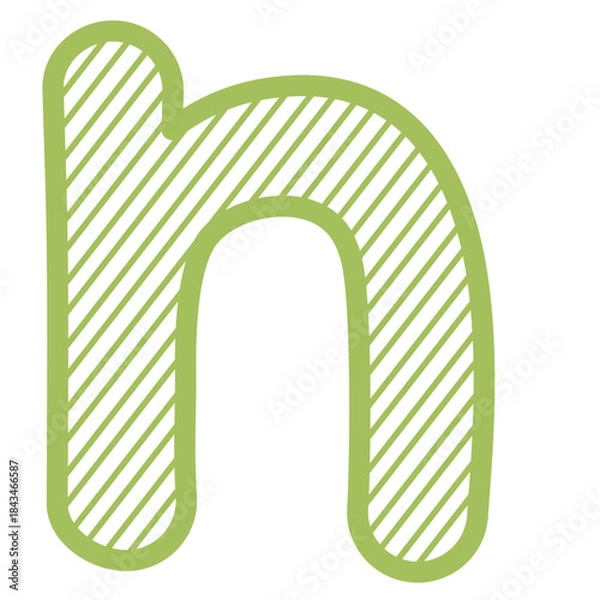 Fototapeta Handwritten Lowercase Letter Vector