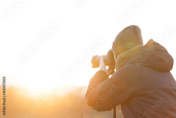 Obraz 写真を撮る男性