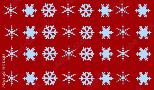 Obraz christmas background with snowflakes