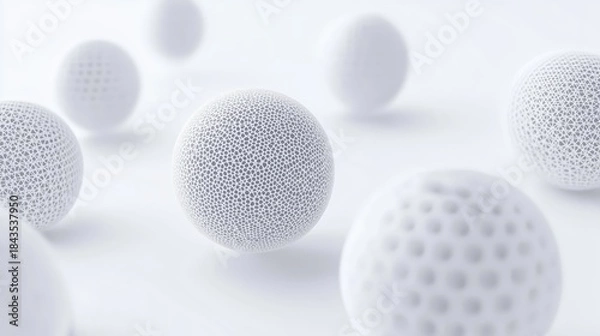 Obraz White hollow sphere background image