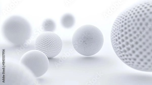 Obraz White sphere background image