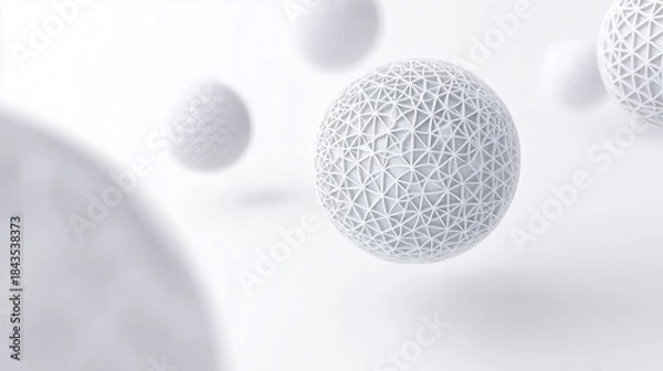 Obraz White sphere abstract background image