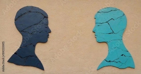 Fototapeta face to face