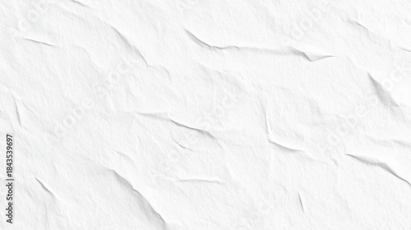 Obraz White wrinkled paper texture