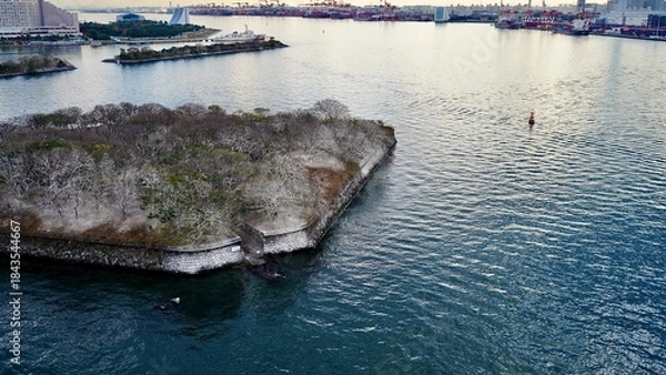 Obraz 東京都台東区のレインボーブリッジから撮影したベイエリア