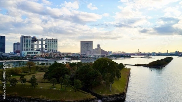 Obraz 東京都台東区のレインボーブリッジから撮影したベイエリア