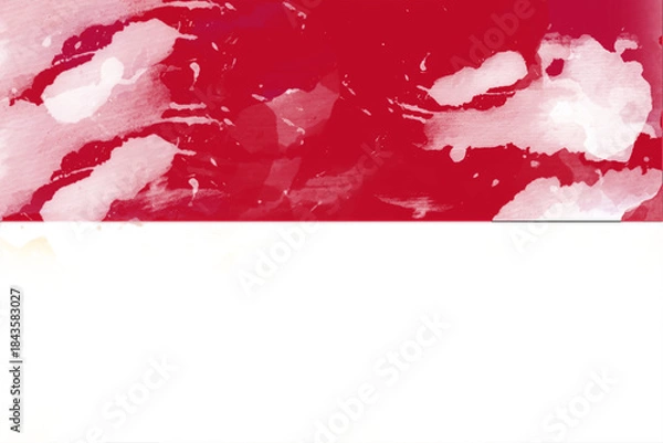 Fototapeta An abstract, textured background features a vibrant red gradient dissolving into a stark white space, evoking a sense of minimalist artistry and modern design in Moldova through