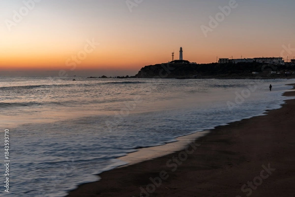 Obraz [千葉県]夜明けの犬吠埼灯台・君ヶ浜しおさい公園