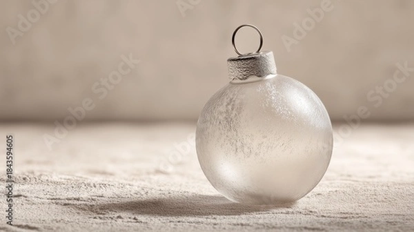 Obraz silver christmas ball