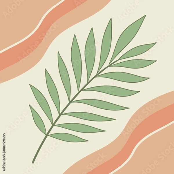 Fototapeta seamless background with leaves